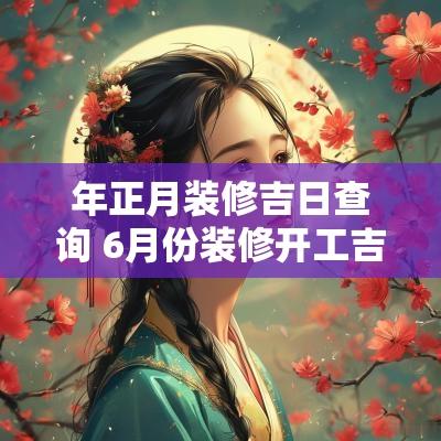 年正月装修吉日查询 6月份装修开工吉日查询