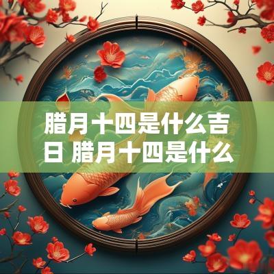 腊月十四是什么吉日 腊月十四是什么吉日呢