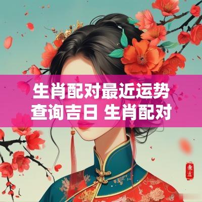 生肖配对最近运势查询吉日 生肖配对表202