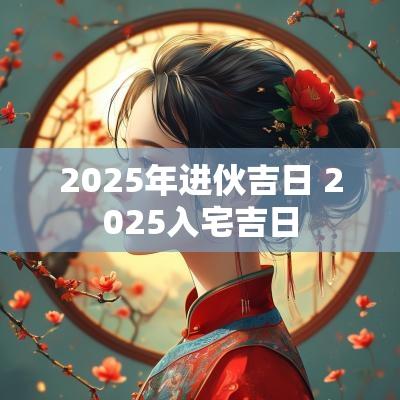 2025年进伙吉日 2025入宅吉日