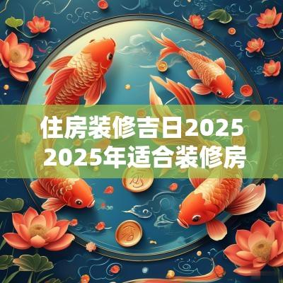 住房装修吉日2025 2025年适合装修房子吗