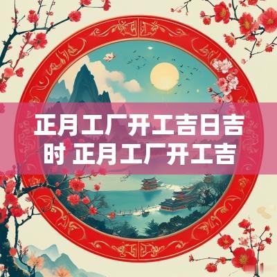 正月工厂开工吉日吉时 正月工厂开工吉日吉时是几点