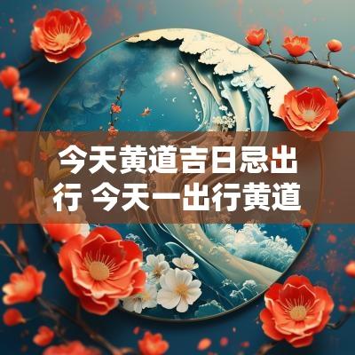 今天黄道吉日忌出行 今天一出行黄道吉日