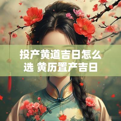 投产黄道吉日怎么选 黄历置产吉日