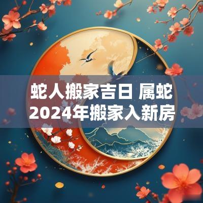 蛇人搬家吉日 属蛇2025年搬家入新房吉日