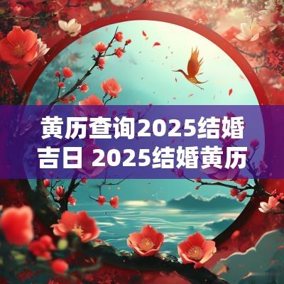 黄历查询2025结婚吉日 2025结婚黄历查询