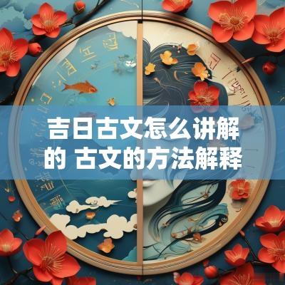 吉日古文怎么讲解的 古文的方法解释