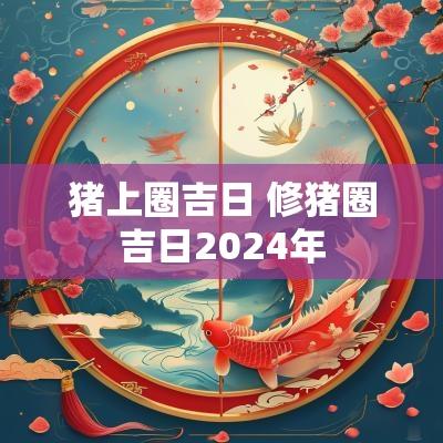 猪上圈吉日 修猪圈吉日2025年