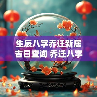 生辰八字乔迁新居吉日查询 乔迁八字吉言大全