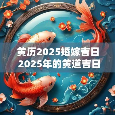 黄历2025婚嫁吉日 2025年的黄道吉日宜嫁娶