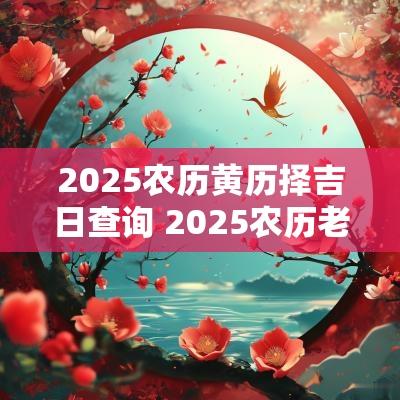 2025农历黄历择吉日查询 2025农历老黄历查询吉日