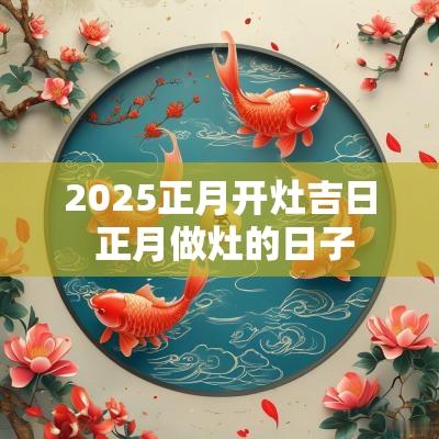 2025正月开灶吉日 正月做灶的日子