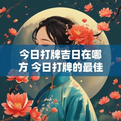 今日打牌吉日在哪方 今日打牌的最佳方位
