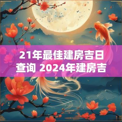21年最佳建房吉日查询 2025年建房吉日有哪些