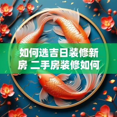 如何选吉日装修新房 二手房装修如何择吉日