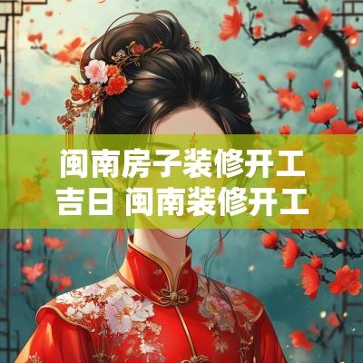 闽南房子装修开工吉日 闽南装修开工简短四言八句
