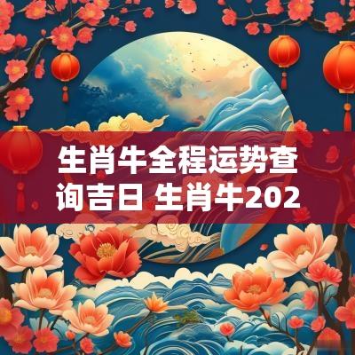 生肖牛全程运势查询吉日 生肖牛2025年全年运势及运程