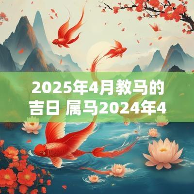 2025年4月教马的吉日 属马2025年4月11日运势