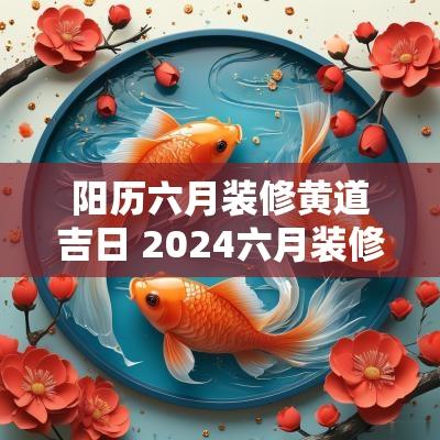 阳历六月装修黄道吉日 2025六月装修的黄道吉日有哪些