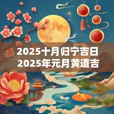 2025十月归宁吉日 2025年元月黄道吉日