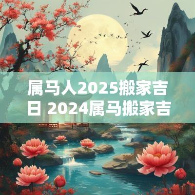 属马人2025搬家吉日 2025属马搬家吉日一览表