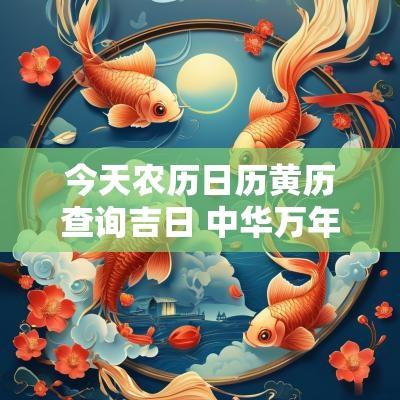 今天农历日历黄历查询吉日 中华万年历日历黄历农历吉日查询