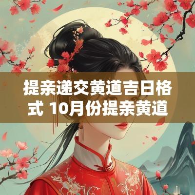提亲递交黄道吉日格式 10月份提亲黄道吉日
