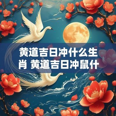 黄道吉日冲什么生肖 黄道吉日冲鼠什么意思