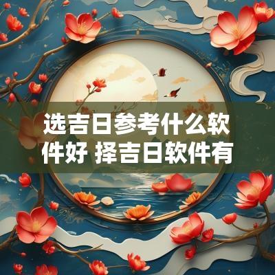 选吉日参考什么软件好 择吉日软件有哪些