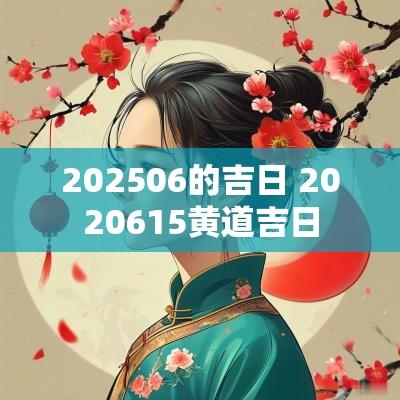 202506的吉日 2025615黄道吉日