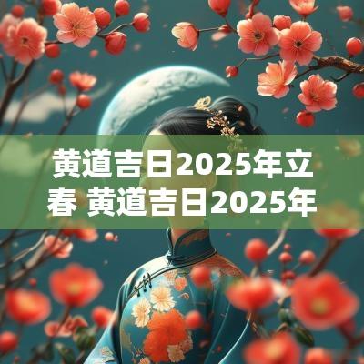 黄道吉日2025年立春 黄道吉日2025年老黄历