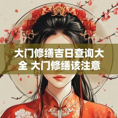 大门修缮吉日查询大全 大门修缮该注意什么