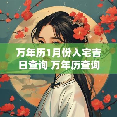 万年历1月份入宅吉日查询 万年历查询2025年1月进宅日子
