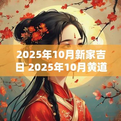 2025年10月新家吉日 2025年10月黄道吉日