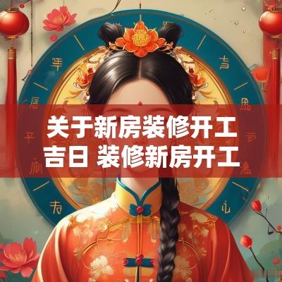 关于新房装修开工吉日 装修新房开工的吉利话