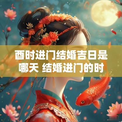 酉时进门结婚吉日是哪天 结婚进门的时辰是怎么定的