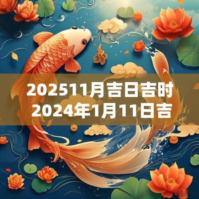 202511月吉日吉时 2025年1月11日吉时宜