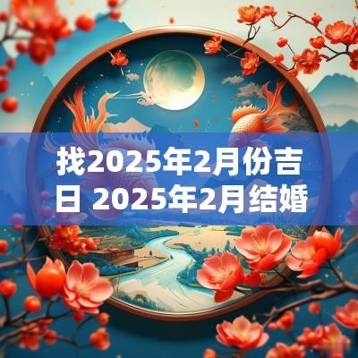 找2025年2月份吉日 2025年2月结婚黄道吉日有哪几天