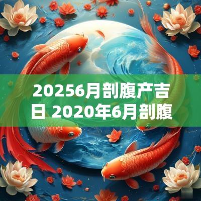 20256月剖腹产吉日 2025年6月剖腹产黄道吉日