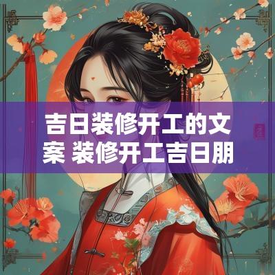 吉日装修开工的文案 装修开工吉日朋友圈文案