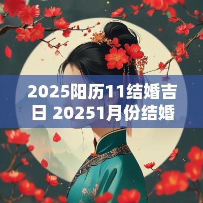 2025阳历11结婚吉日 20251月份结婚黄道吉日查询