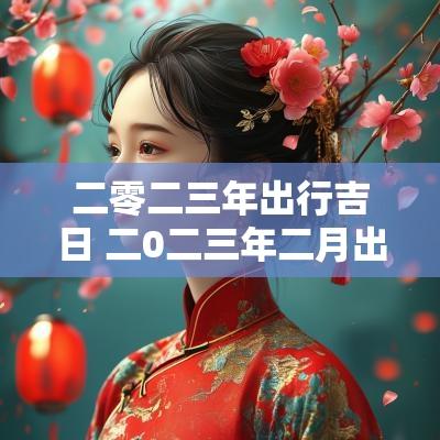二零二三年出行吉日 二0二三年二月出行吉日