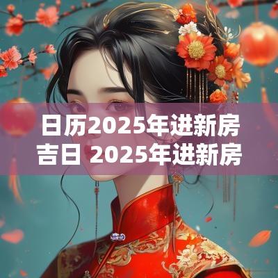 日历2025年进新房吉日 2025年进新房的黄道吉日有哪些