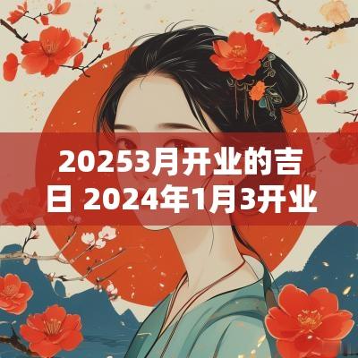 20253月开业的吉日 2025年1月3开业最吉利的日子