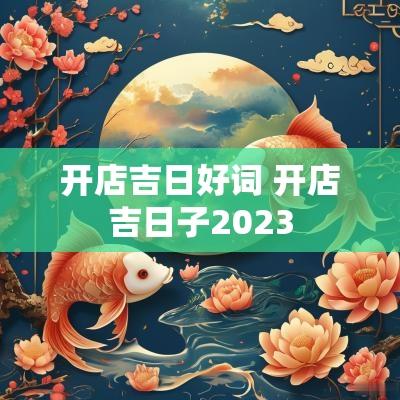 开店吉日好词 开店吉日子2025
