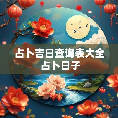 占卜吉日查询表大全 占卜日子