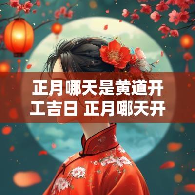 正月哪天是黄道开工吉日 正月哪天开工吉日
