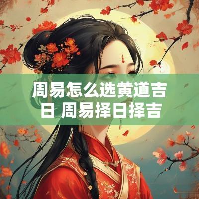 周易怎么选黄道吉日 周易择日择吉