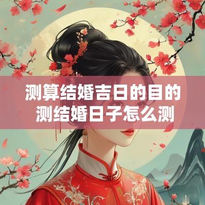 测算结婚吉日的目的 测结婚日子怎么测免费
