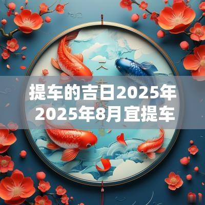 提车的吉日2025年 2025年8月宜提车吉日